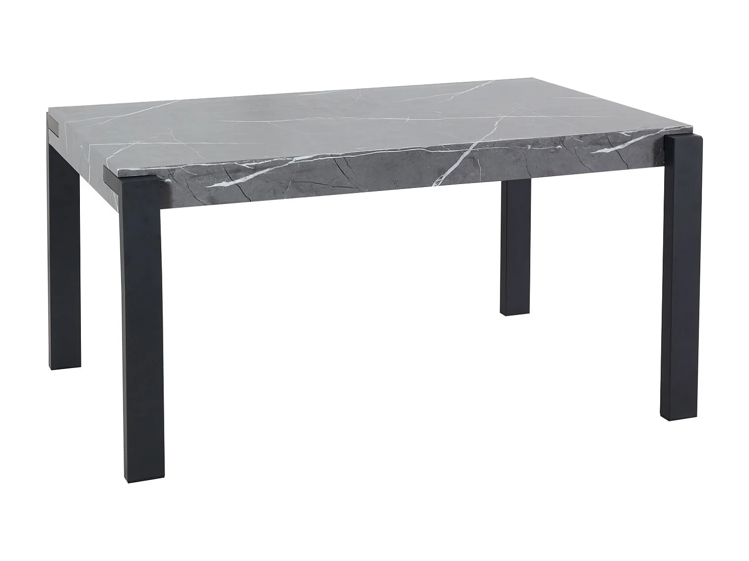 Spisebord MCW-L53,  grå marmorlook