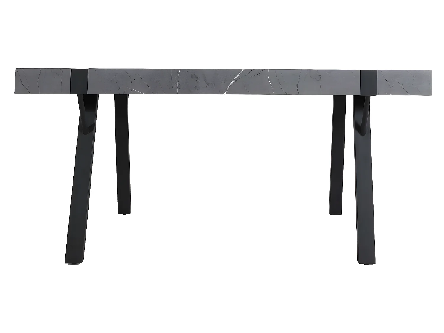 Eettafel MCW-L54,  marmer look grijs