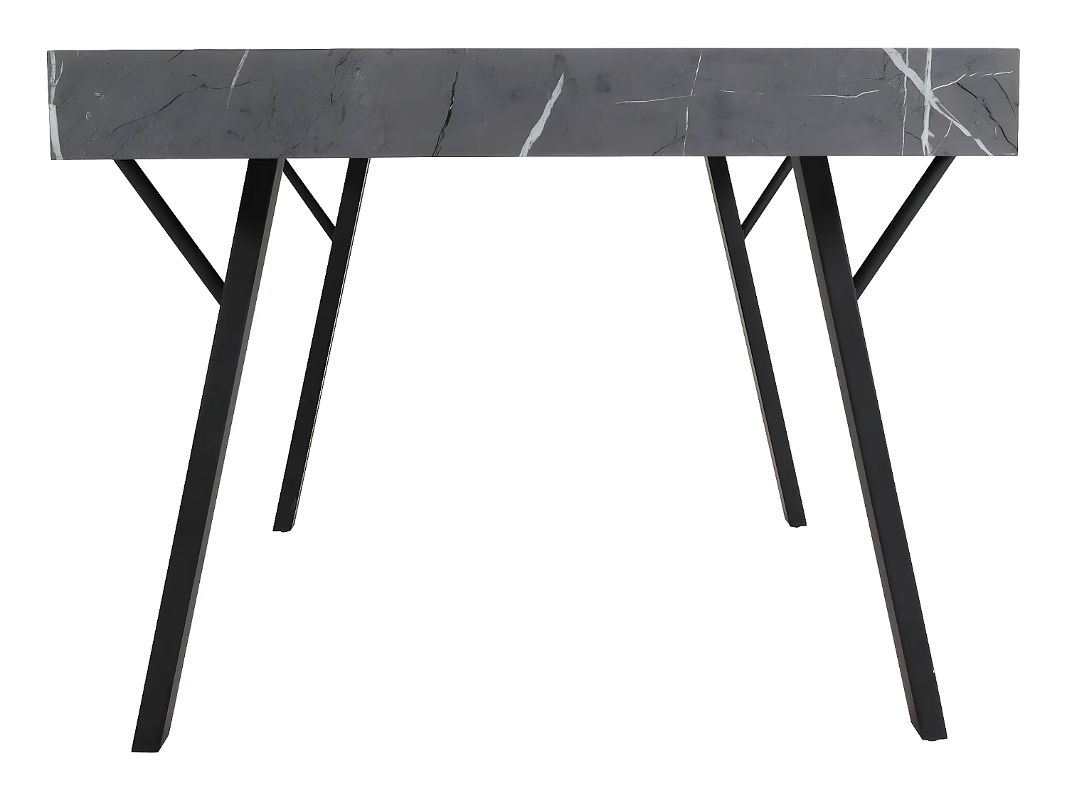 Esstisch MCW-L54, Marmor-Optik grau