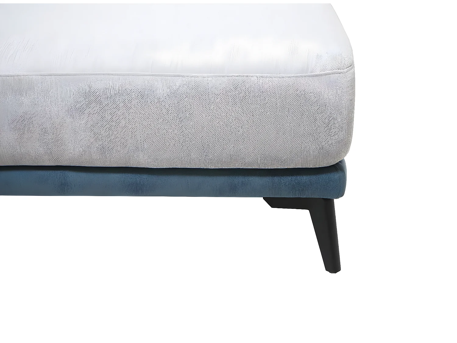 Divano angolare a L 3 posti MCW-G44 tessuto grigio chiaro penisola a sinistra