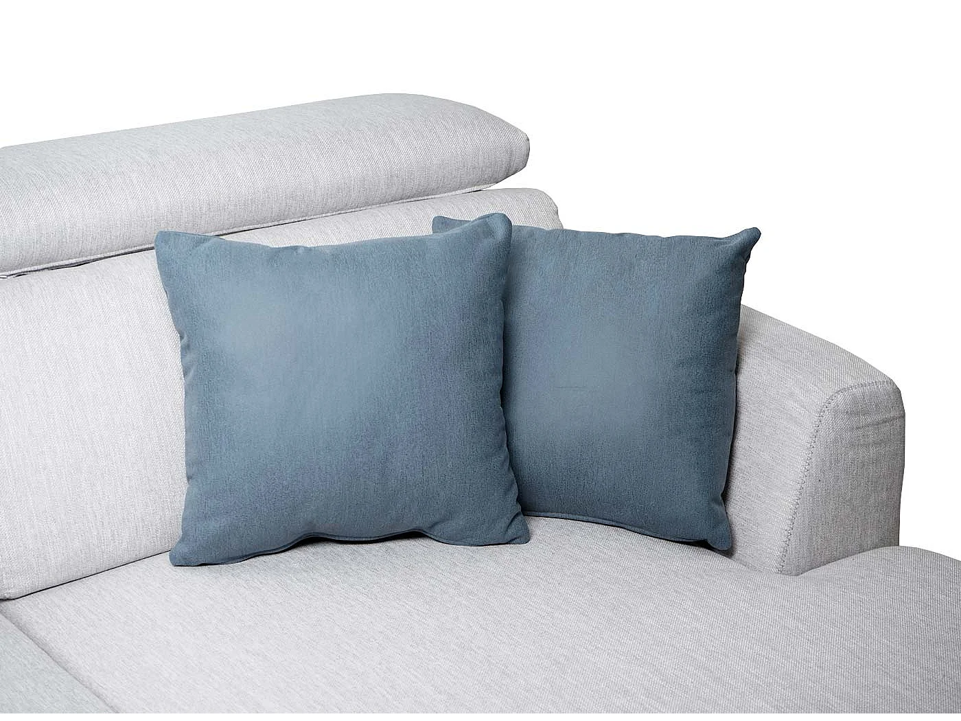 Sofa MCW-G44 w kształcie litery L,  prawa, jasnoszara