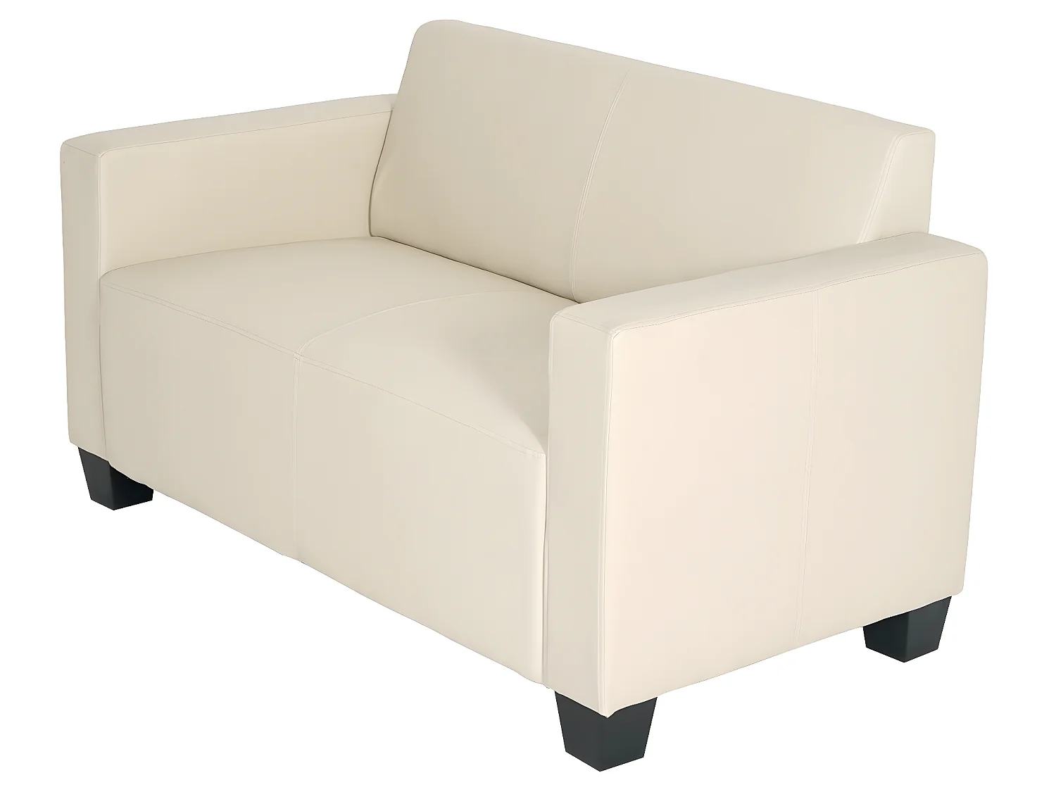 2er Sofa Moncalieri Kunstleder, Creme