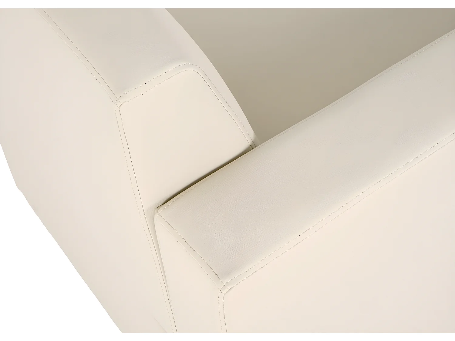 2er Sofa Moncalieri Kunstleder, Creme