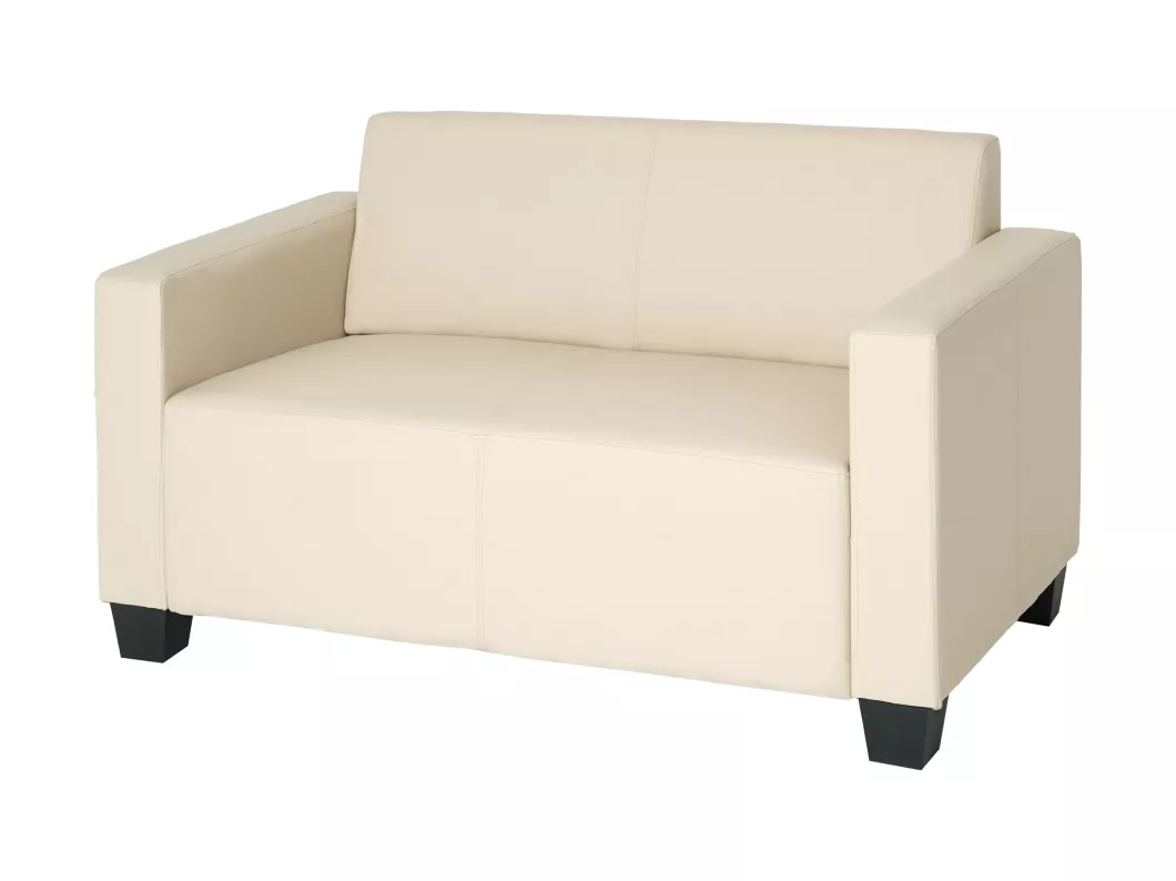 Kauf Unique 2er Sofa Moncalieri Kunstleder, Creme