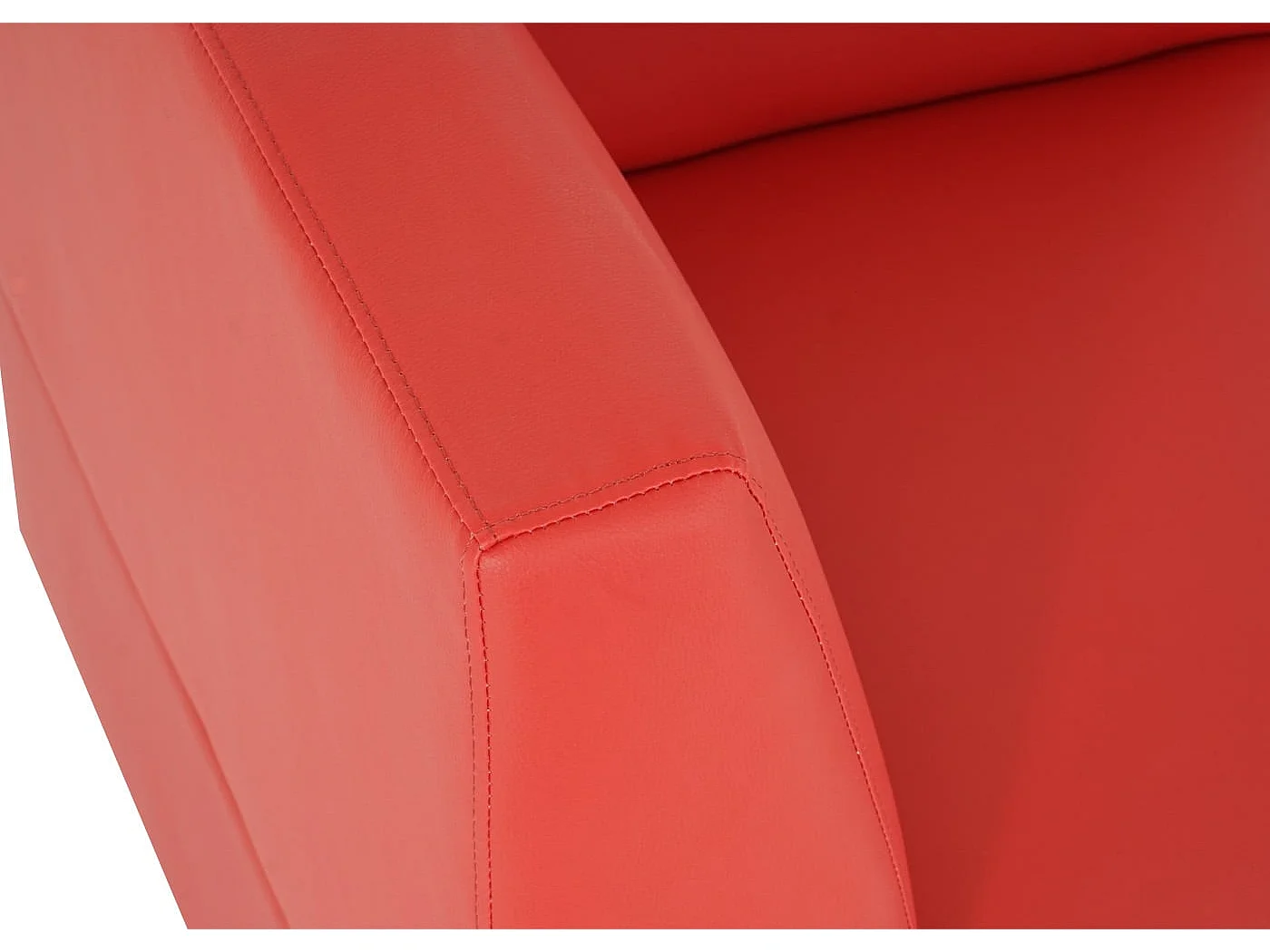 Moncalieri modular 3-seater sofa,  red, high armrests