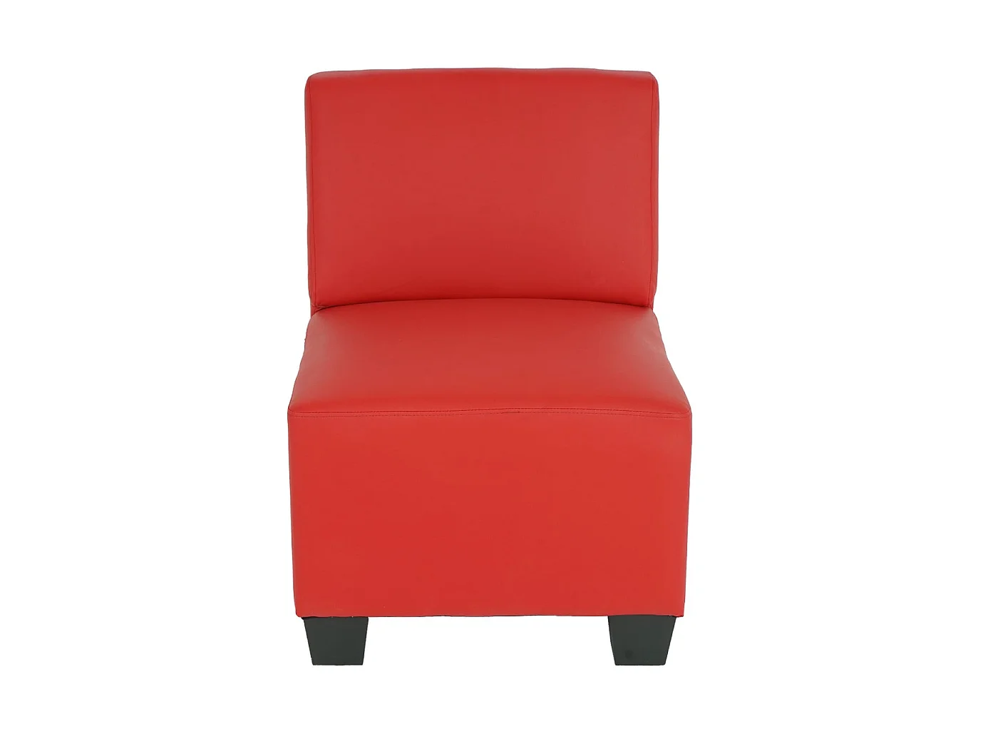 Moncalieri modular 3-seater sofa,  red, high armrests