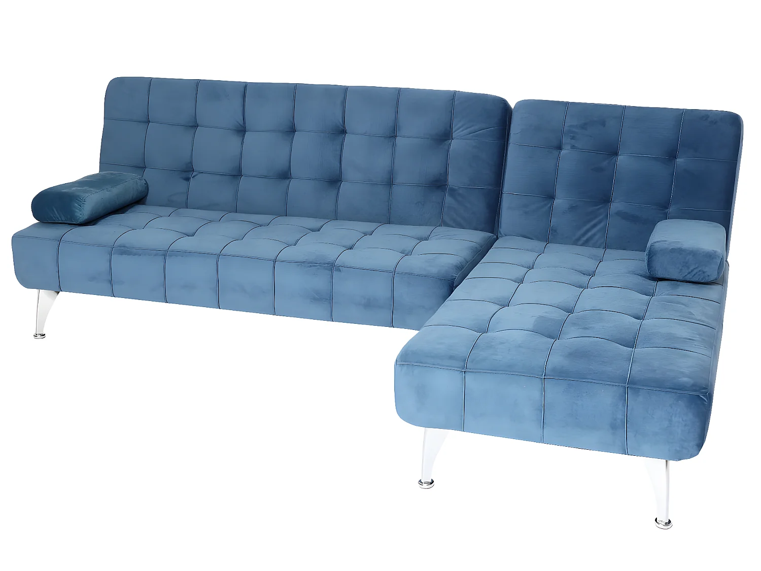 Slaapbank MCW-K22,  fluweel blauw