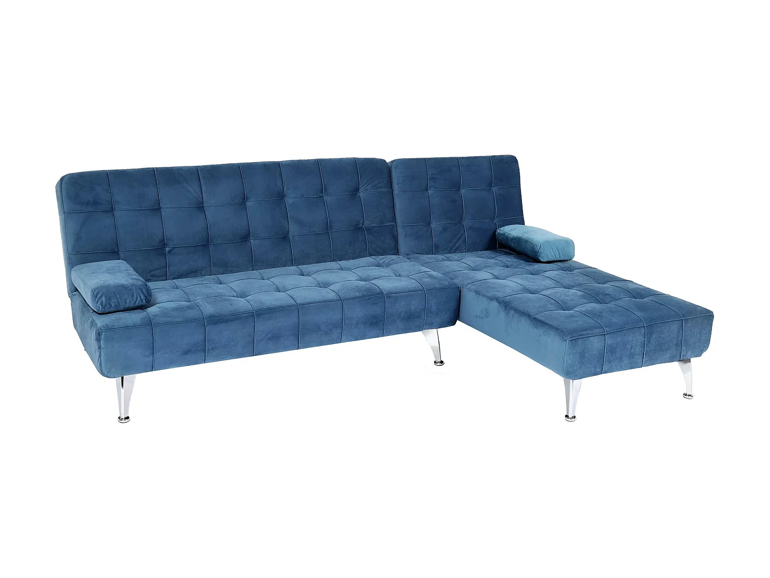Schlafsofa MCW-K22, Samt blau
