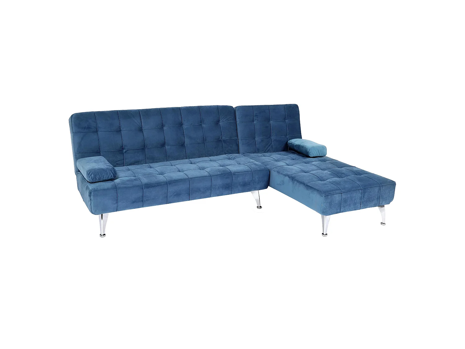 Schlafsofa MCW-K22, Samt blau