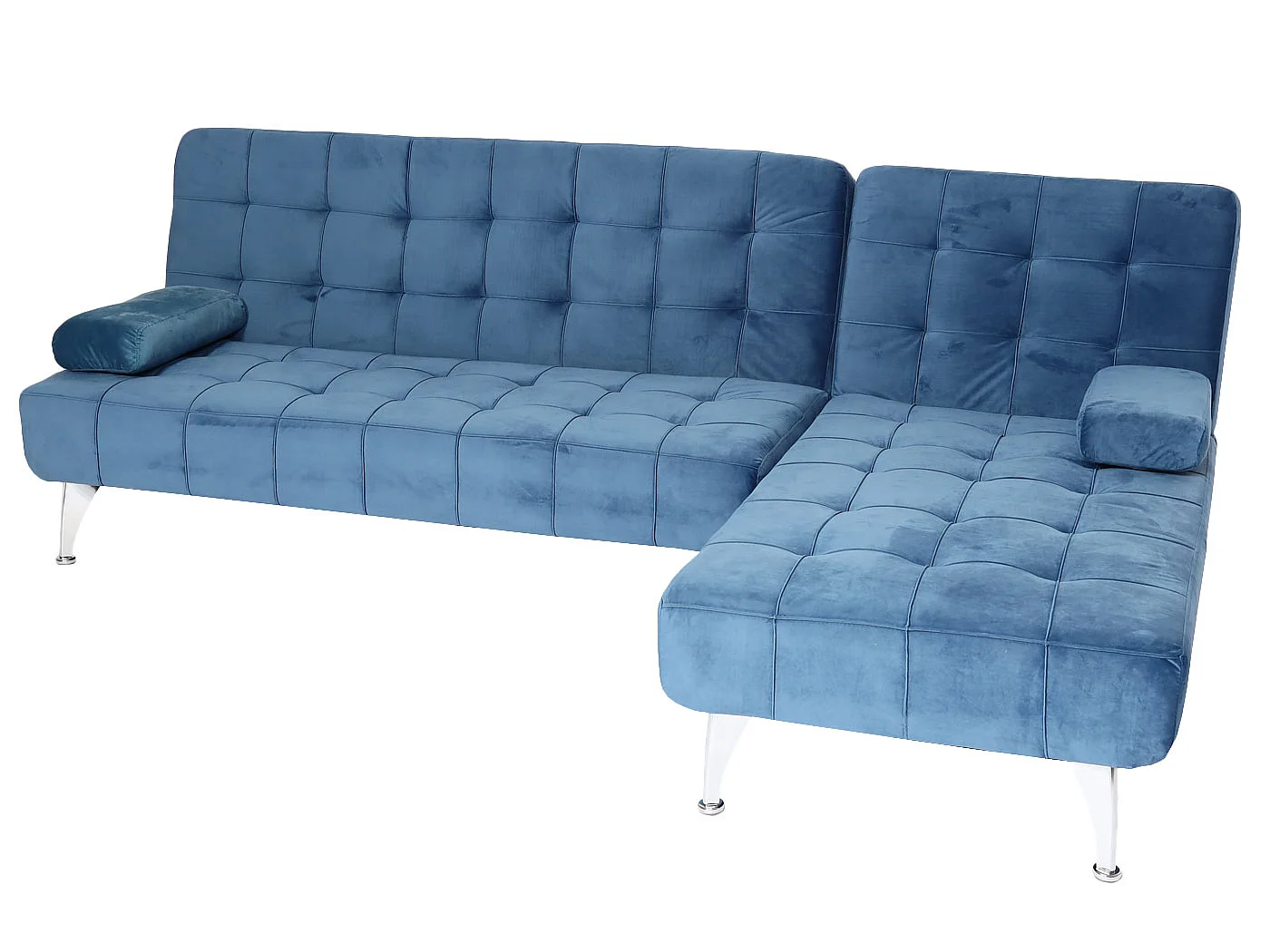 Schlafsofa MCW-K22, Samt blau