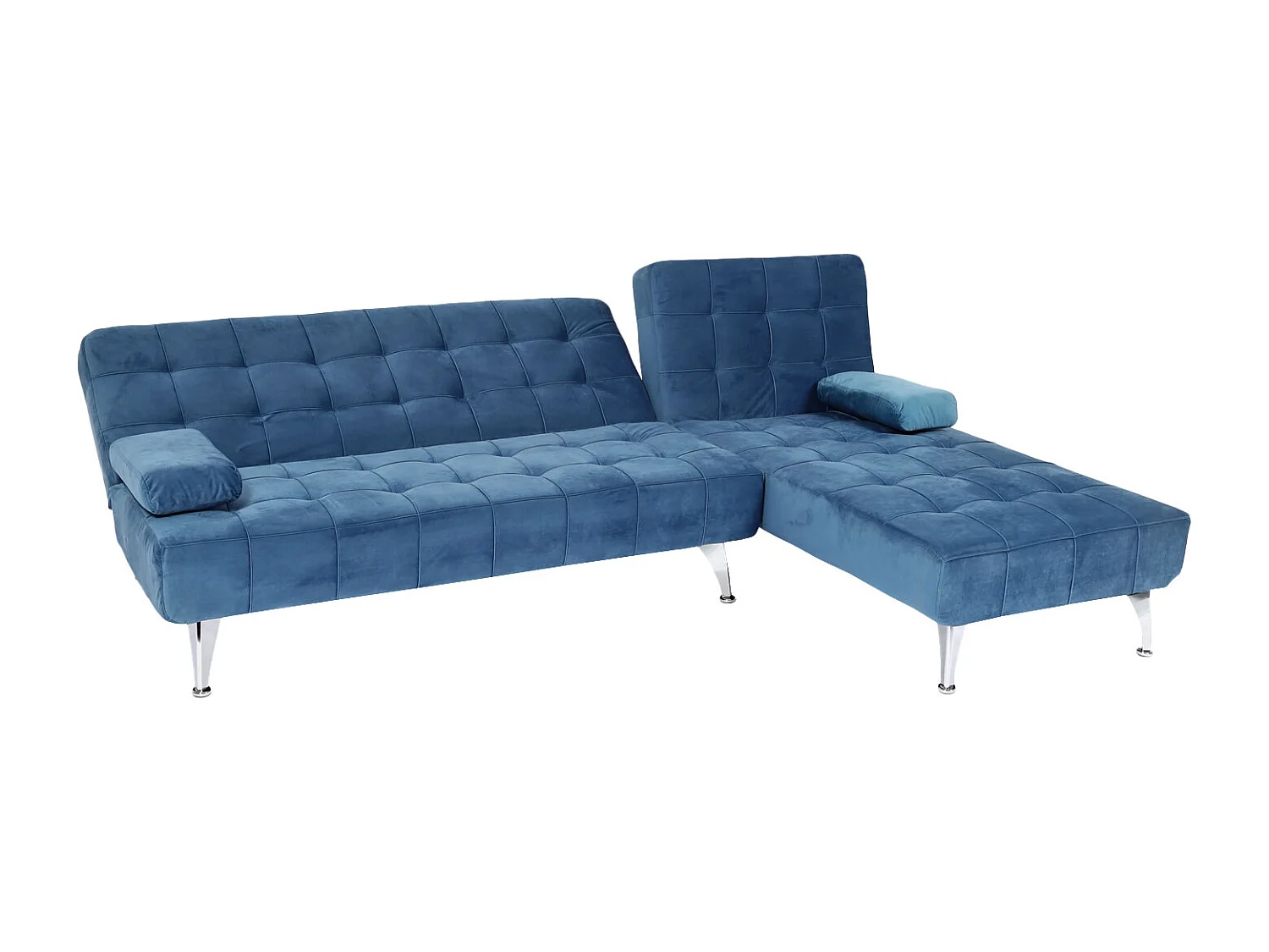 Schlafsofa MCW-K22, Samt blau