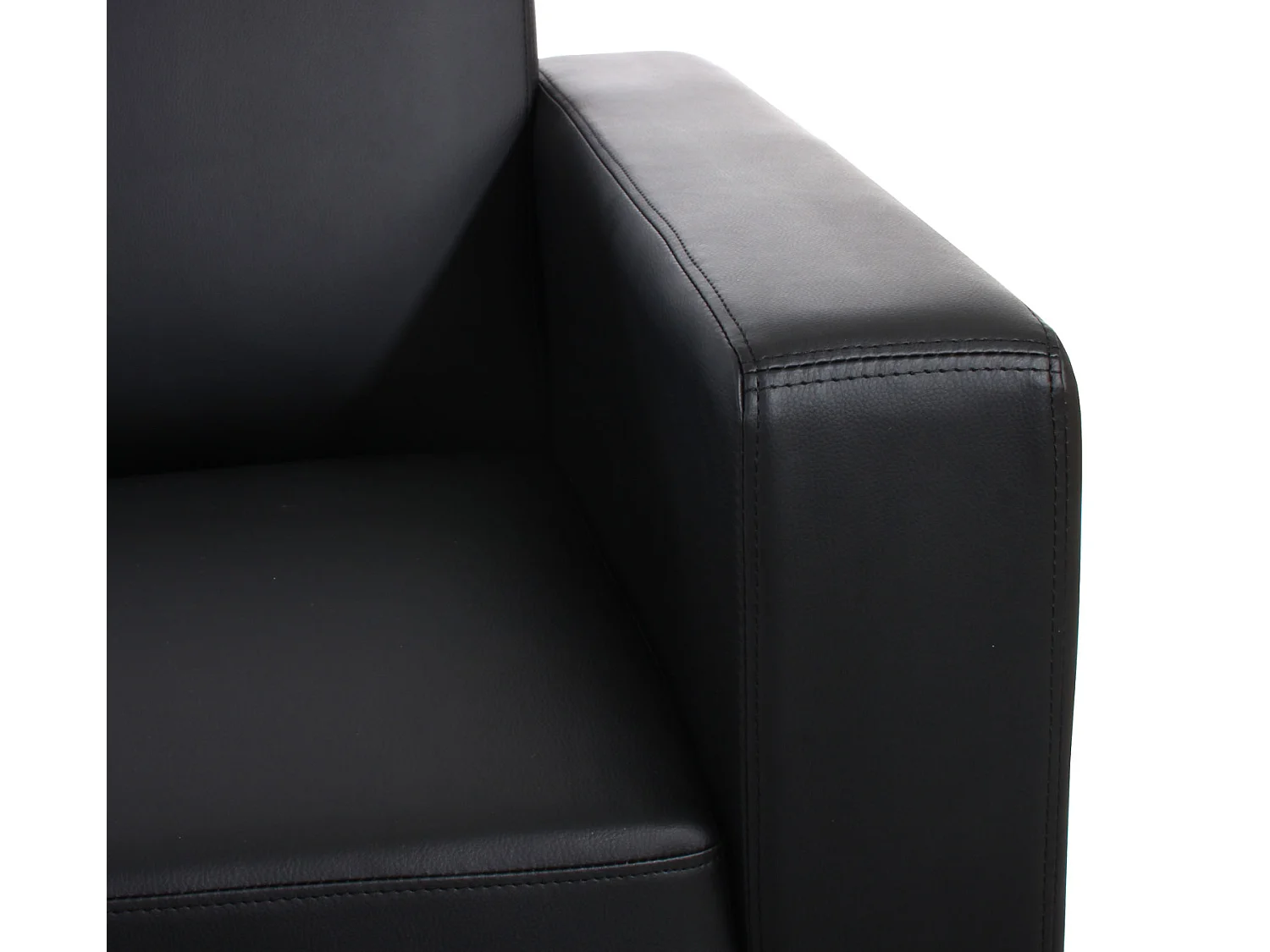 Sofa-Garnitur Moncalieri (2er-Set), Schwarz
