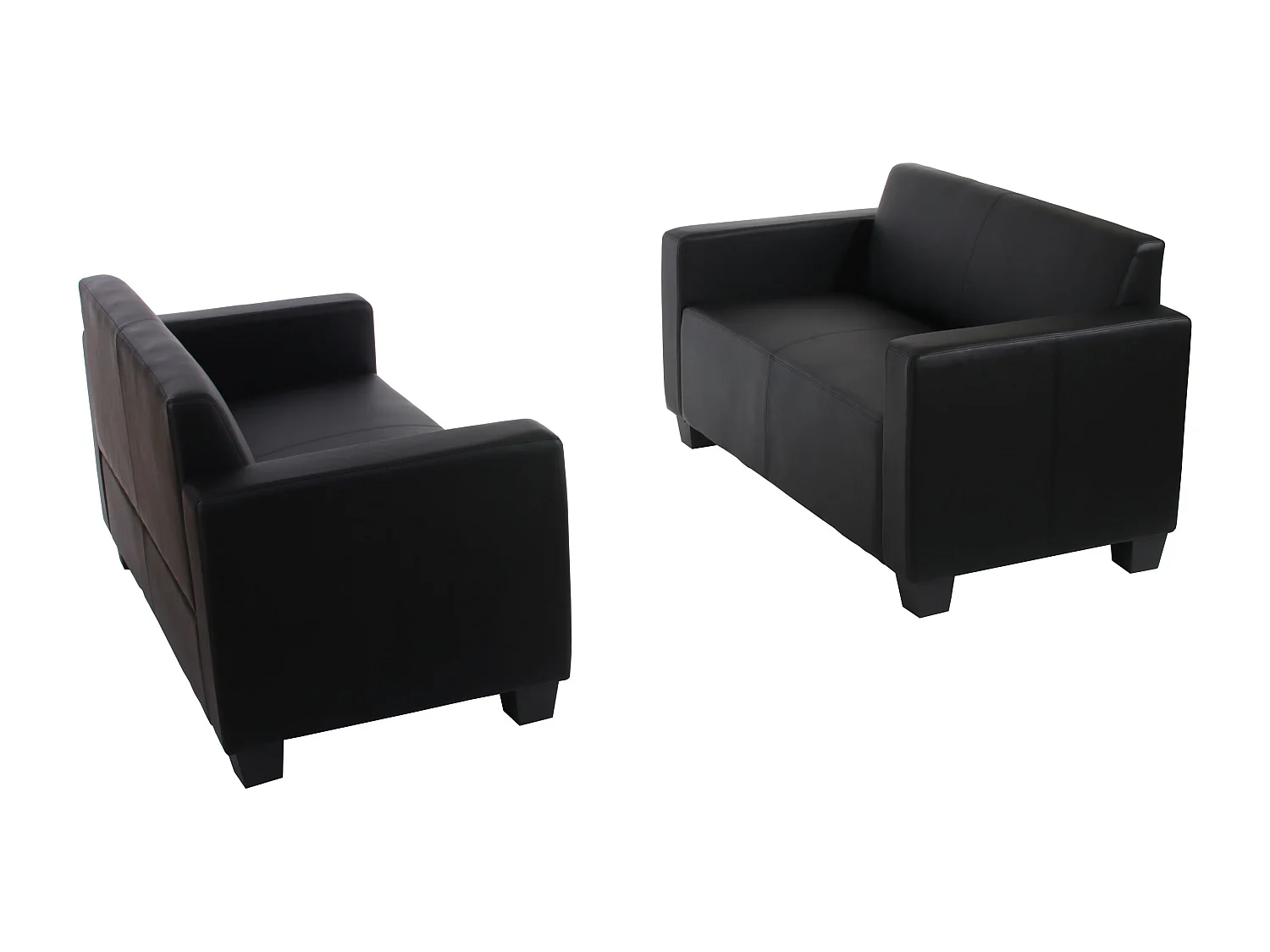 Zestaw sof Moncalieri (zestaw 2 sztuki),  czarna