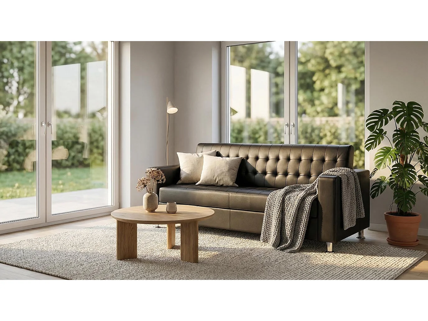 Pori 3-Seater Sofa,  coffee
