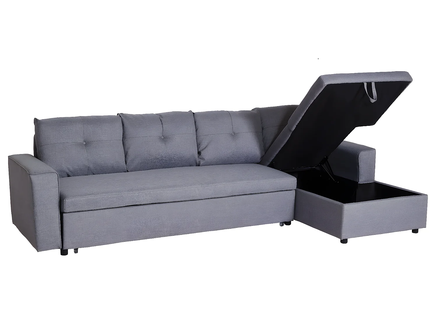 Hoekbank met bedbak MCW-L16,  grijs