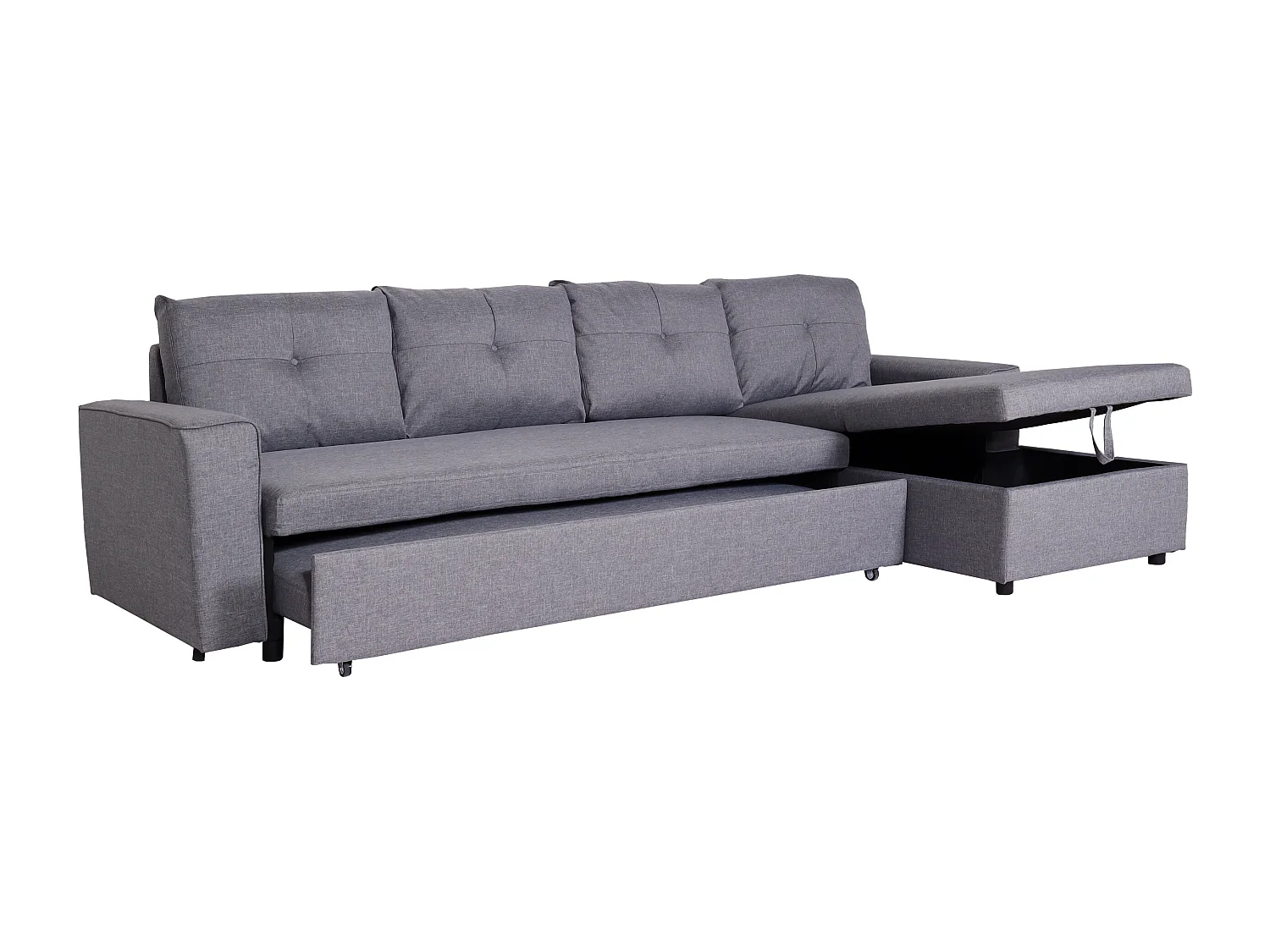 Narożnik z pojemnikiem MCW-L16,  szary