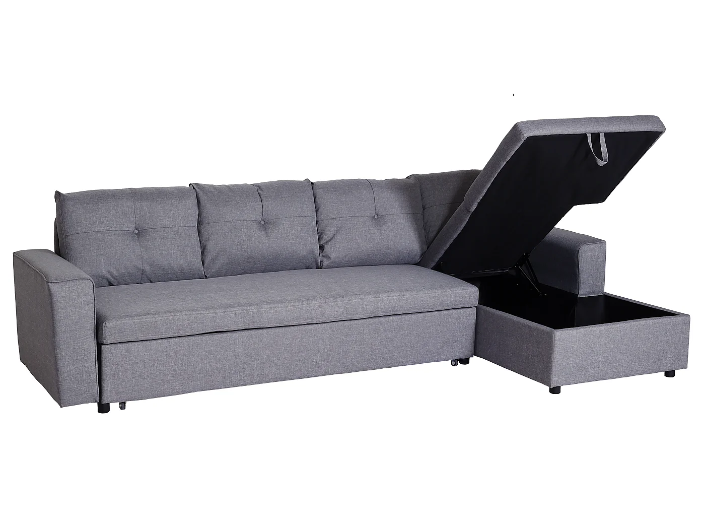 Narożnik z pojemnikiem MCW-L16,  szary