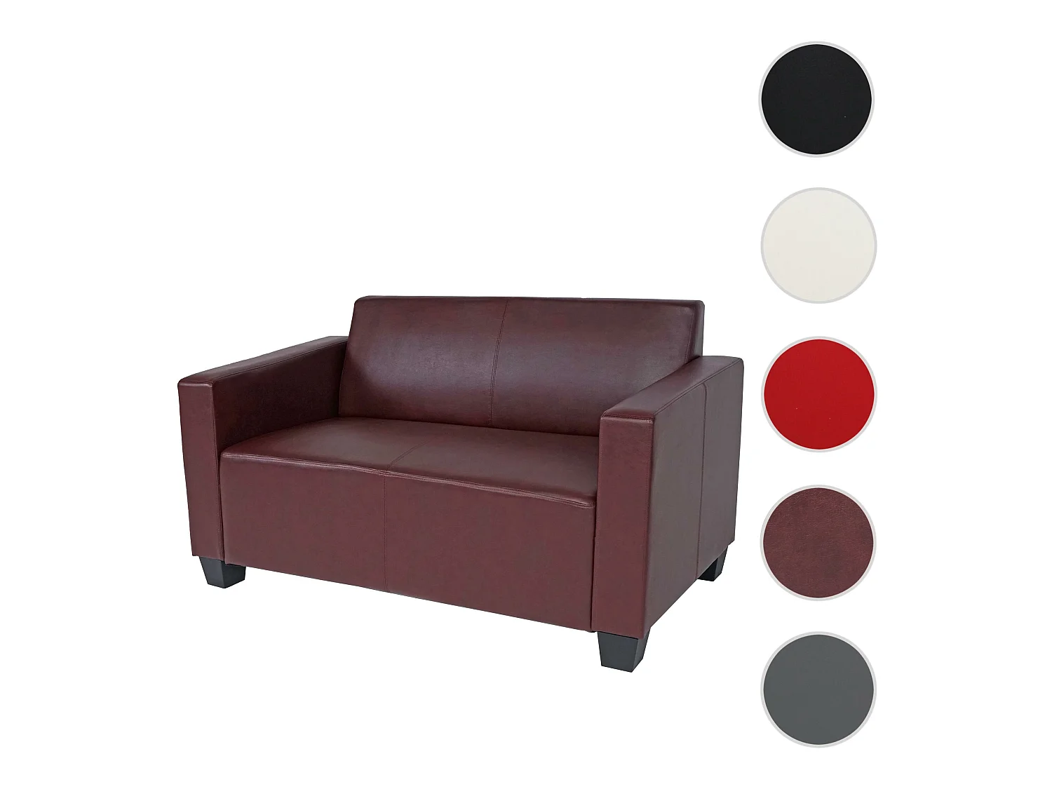 2-zitsbank Moncalieri,  roodbruin