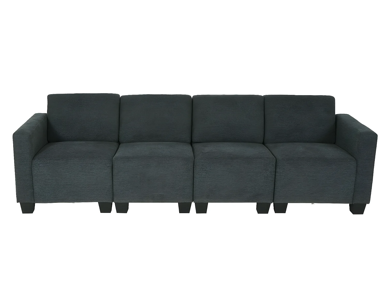 Sofá modular de 4 lugares Moncalieri,  cinzento antracite