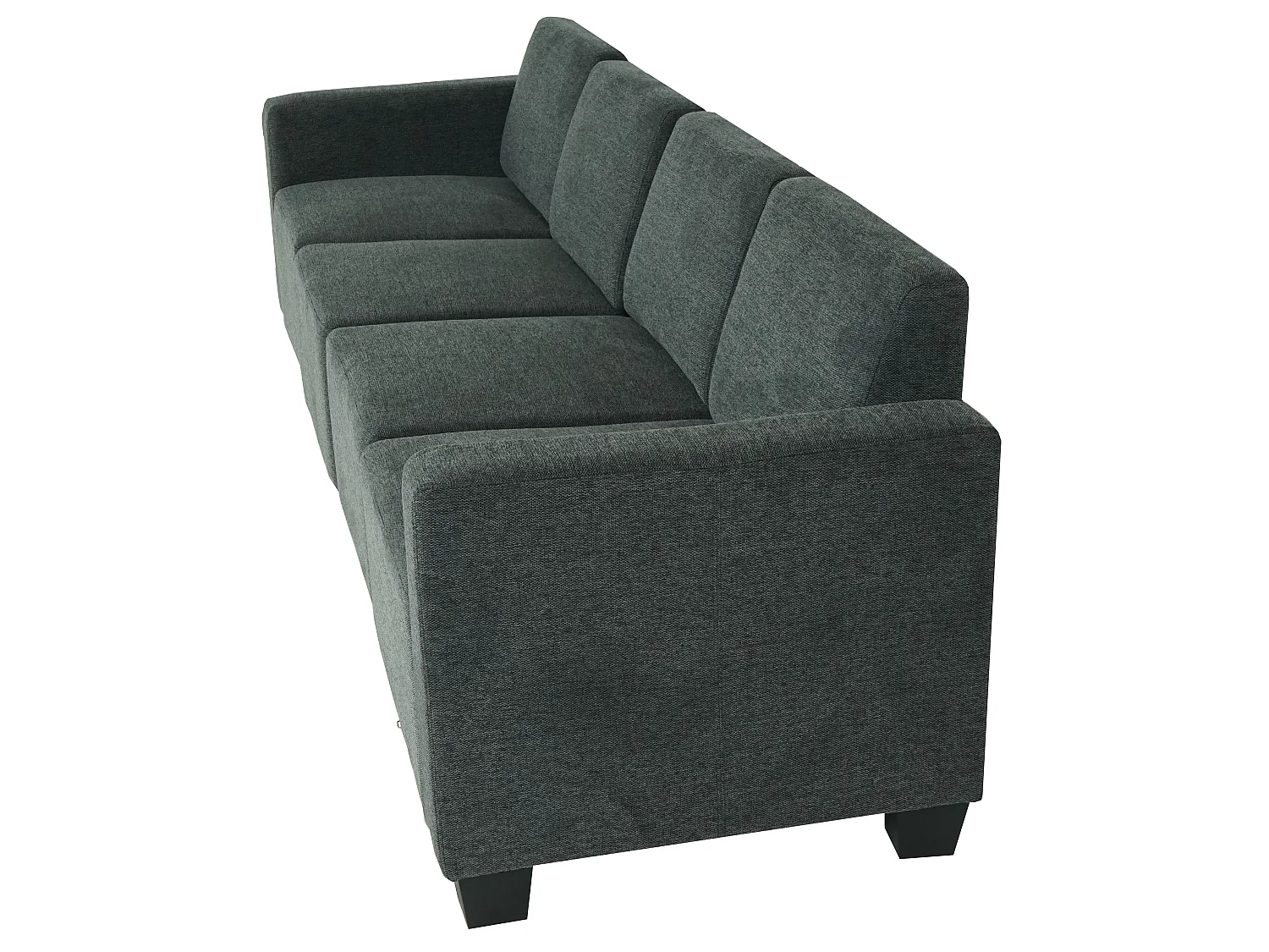 Sofá modular de 4 lugares Moncalieri,  cinzento antracite