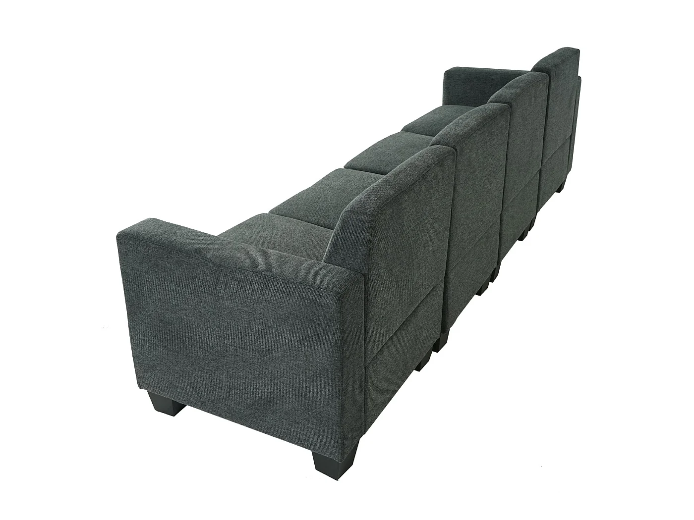 Sofá modular de 4 lugares Moncalieri,  cinzento antracite