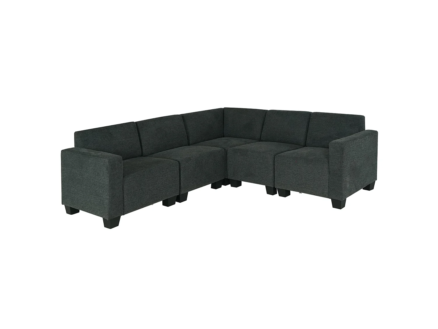 Système de canapé Ensemble de canapés Moncalieri,  gris anthracite