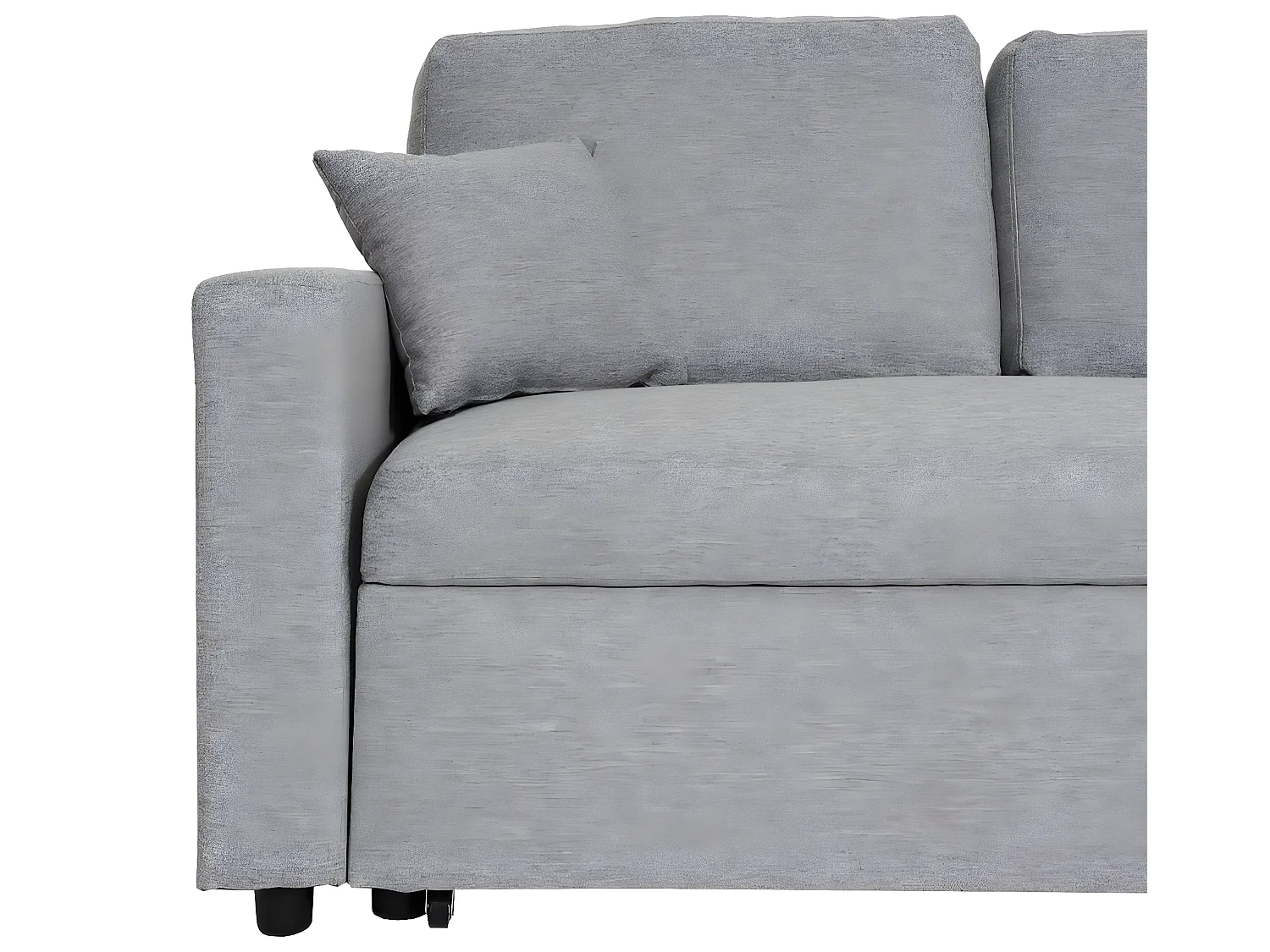 Ecksofa mit Bettkasten MCW-L17, Grau