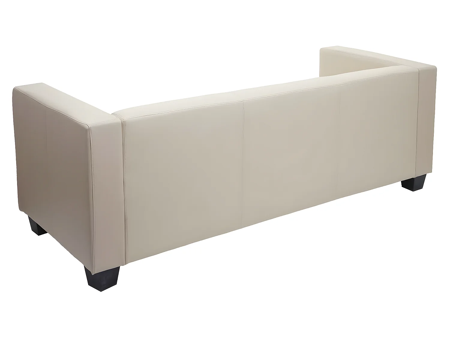 3er Sofa Lille, Leder, creme