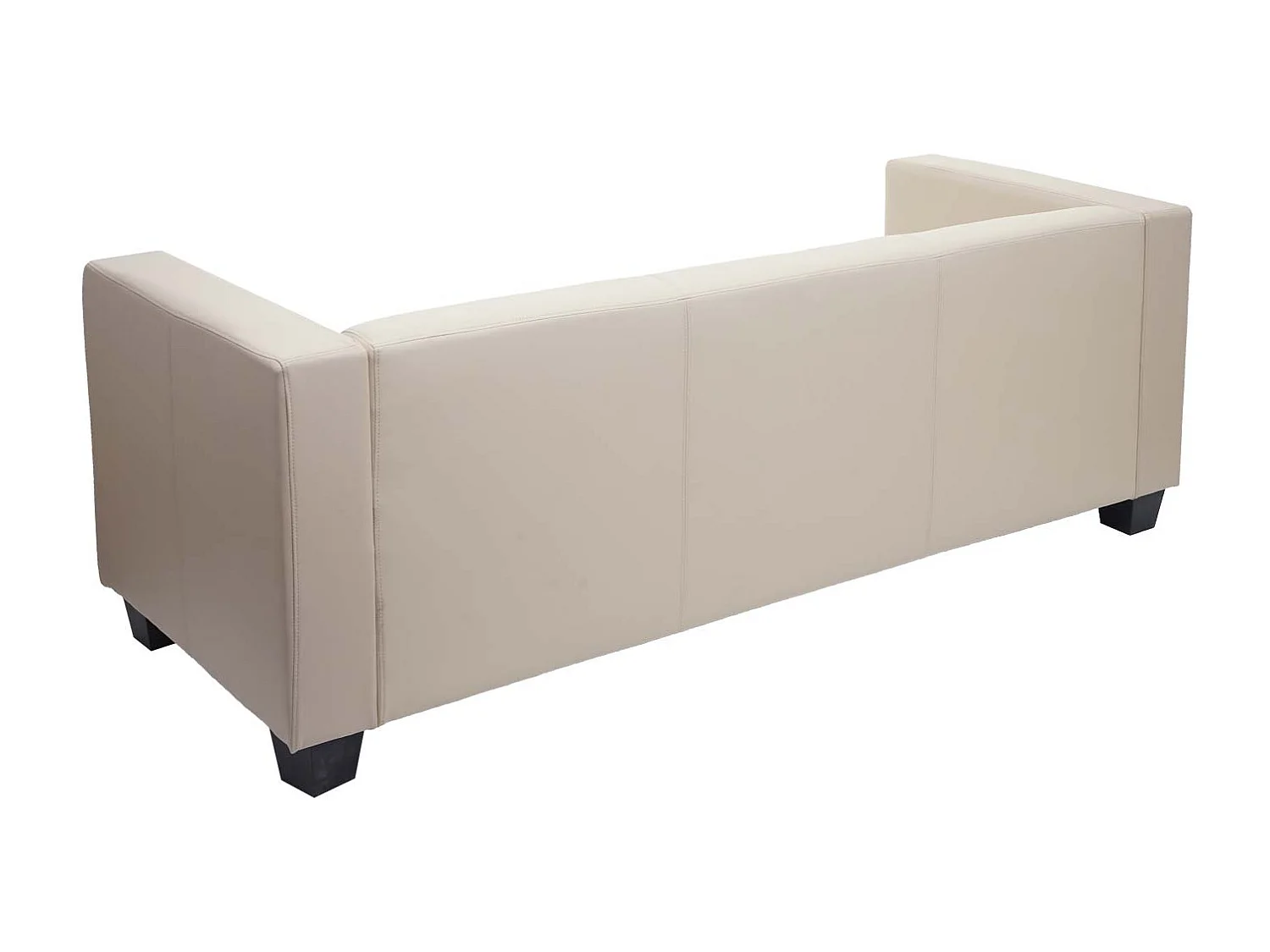 3er Sofa Lille, Leder, creme