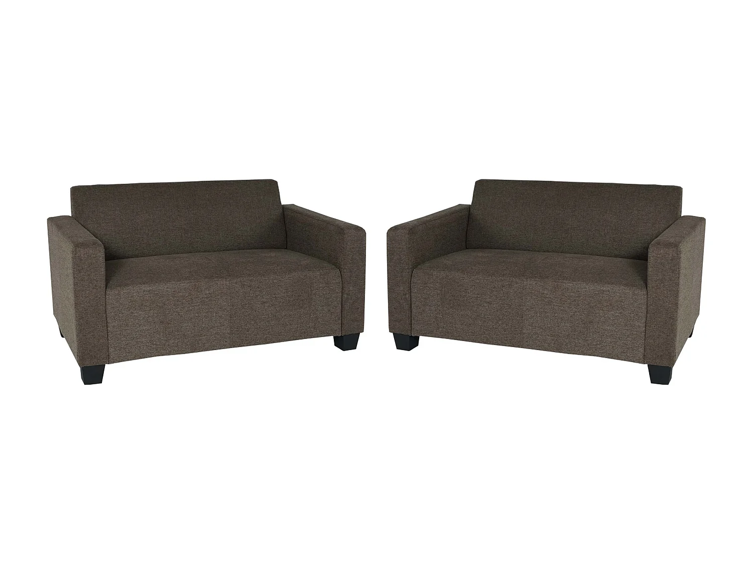 Sofa-Garnitur Moncalieri (2er-Set), Braun