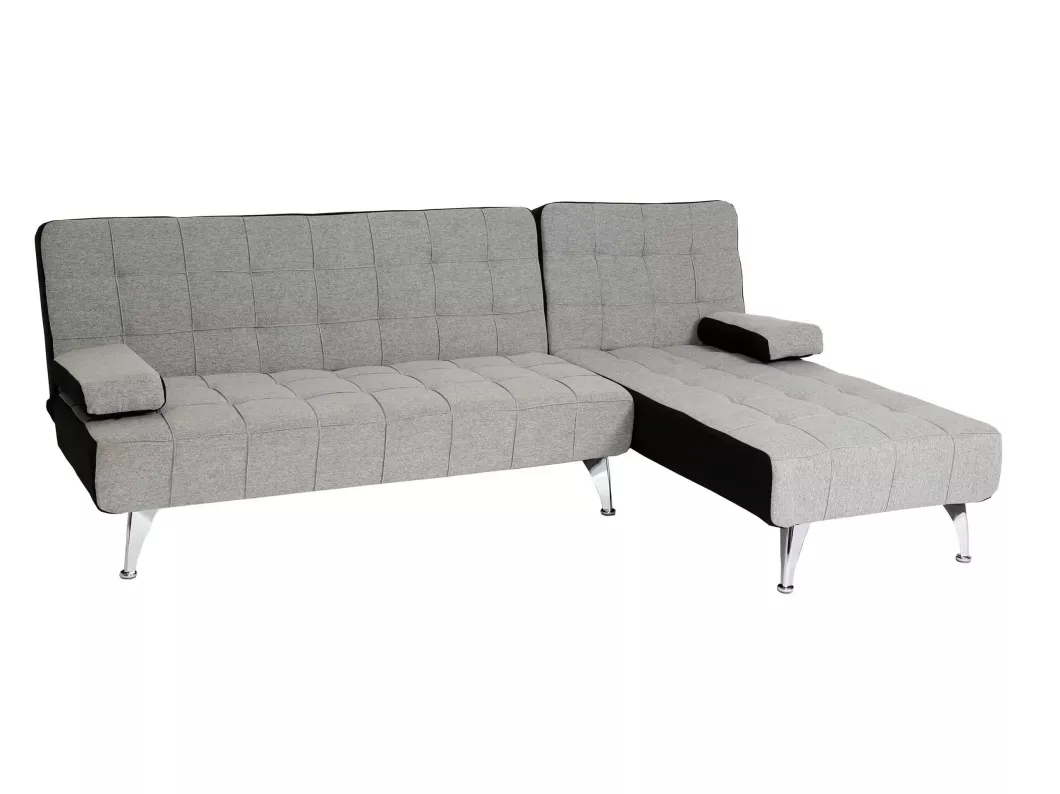 Kauf Unique Schlafsofa MCW-K22, Stoff/Textil hellgrau, schwarz