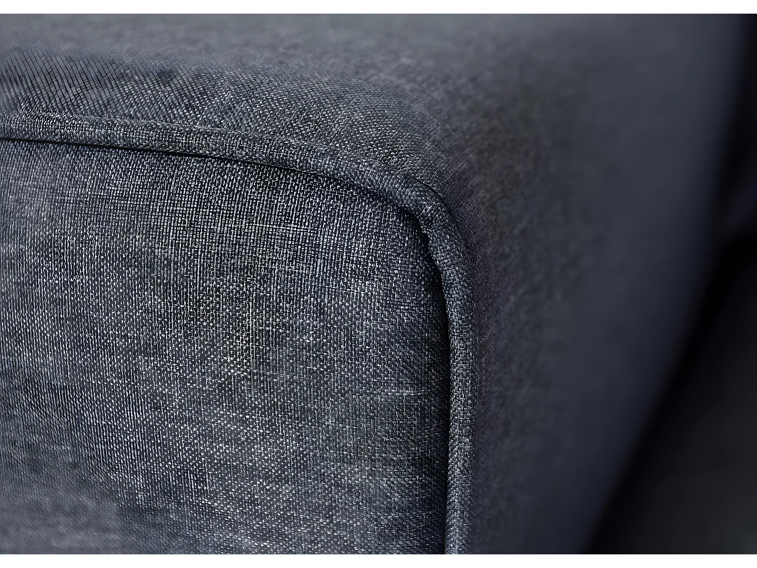 Ecksofa mit Bettkasten MCW-L16, Dunkelgrau