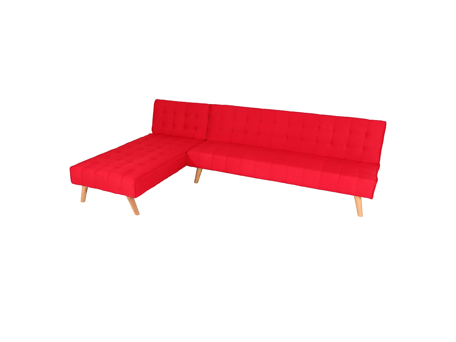 Sofa narożna MCW-K38,  czerwony