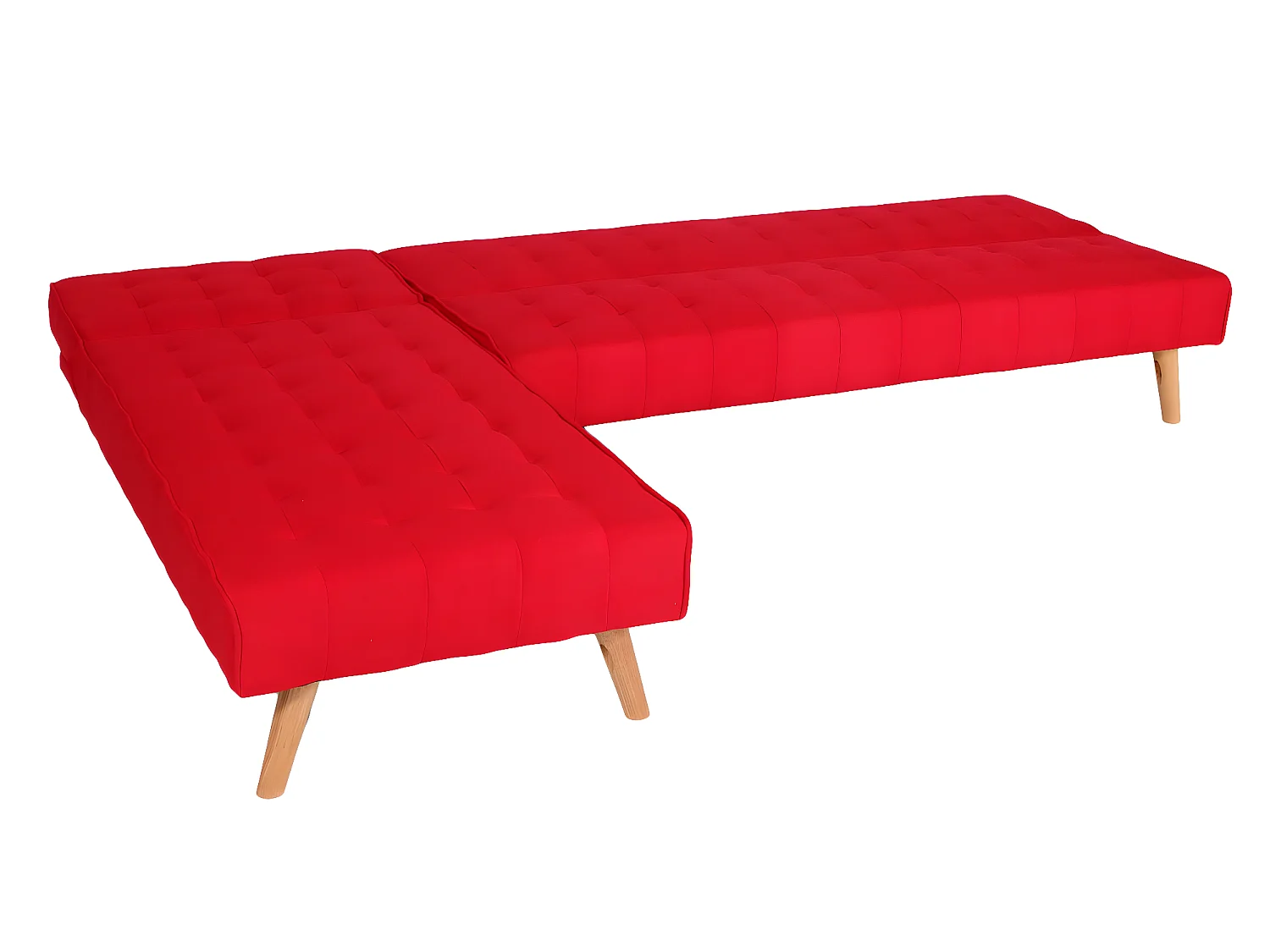 Sofa narożna MCW-K38,  czerwony
