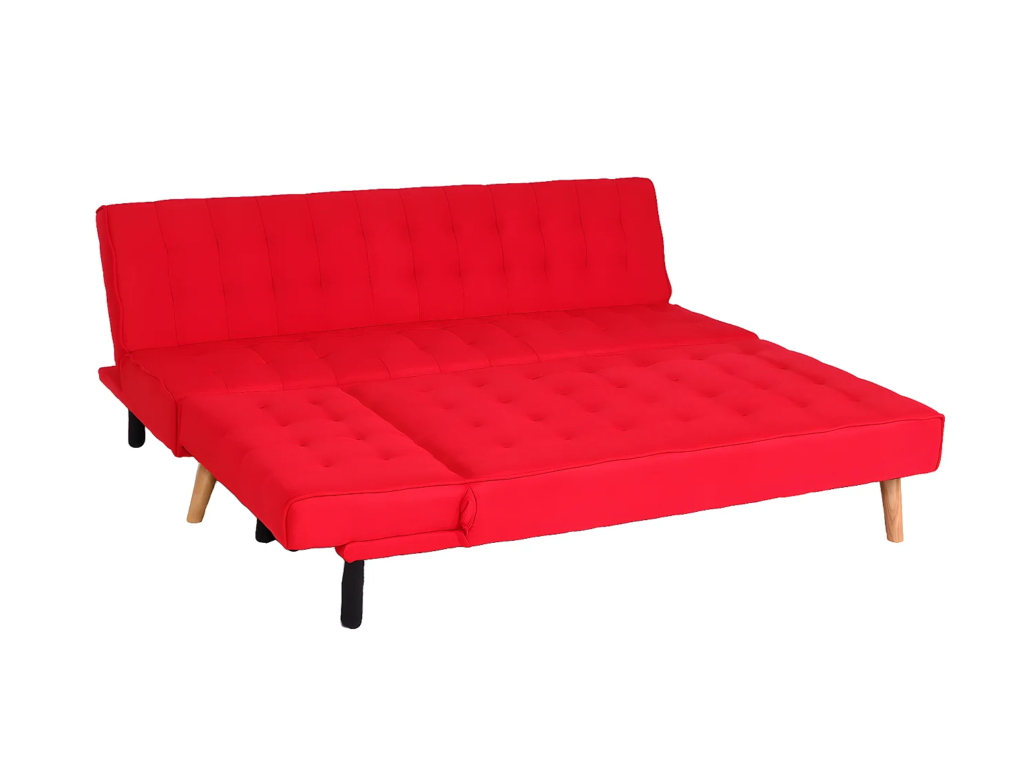 Sofa narożna MCW-K38,  czerwony