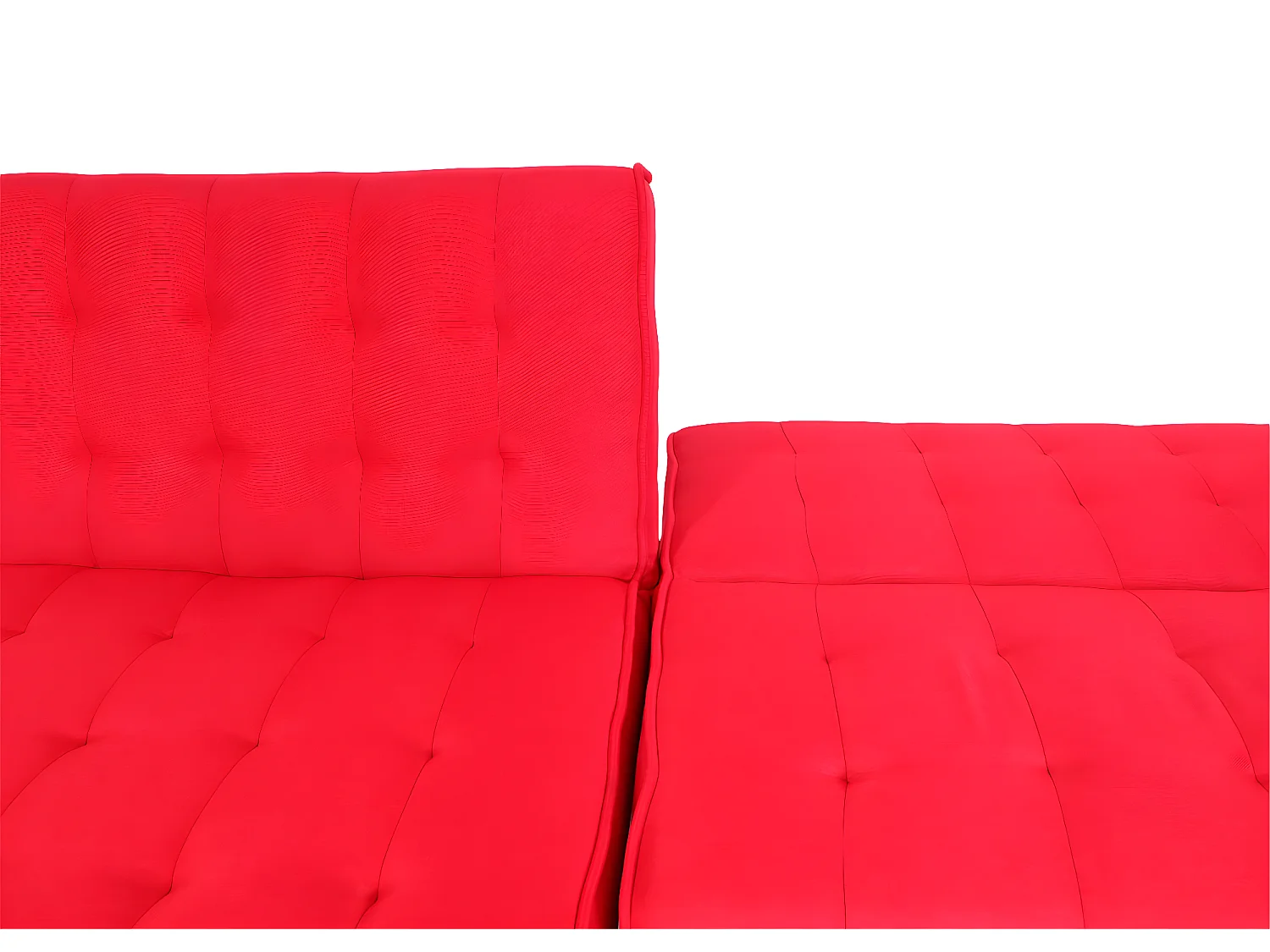 Sofa narożna MCW-K38,  czerwony