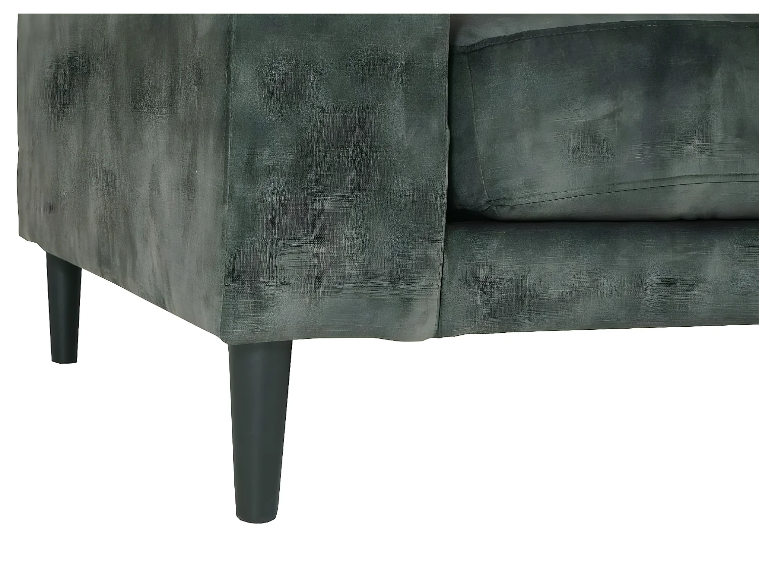 Hoekbank MCW-J54,  fluweel olijfgroen