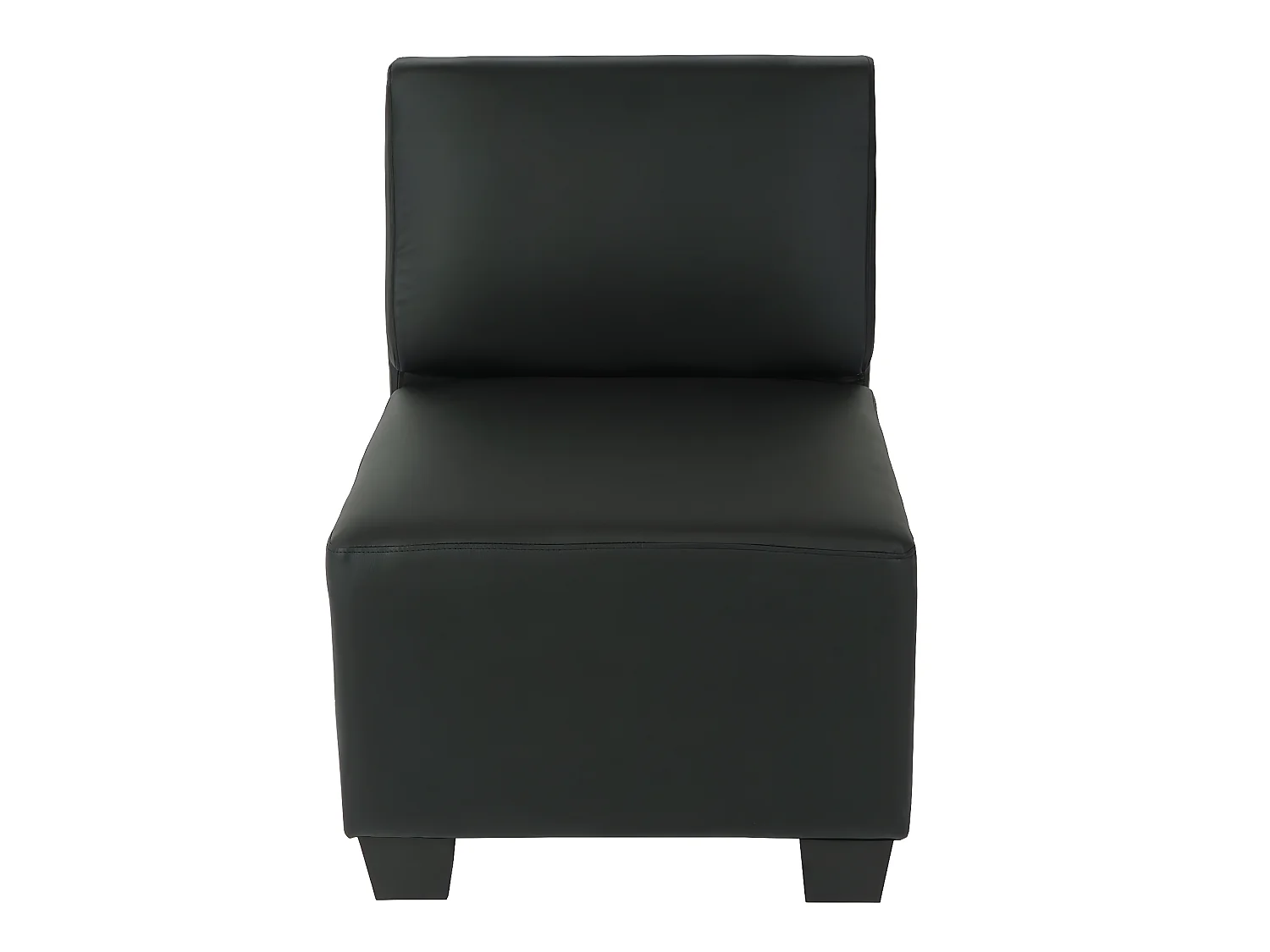 Modułowa sofa 3-osobowa Moncalieri,  czarny, wysokie podłokietniki