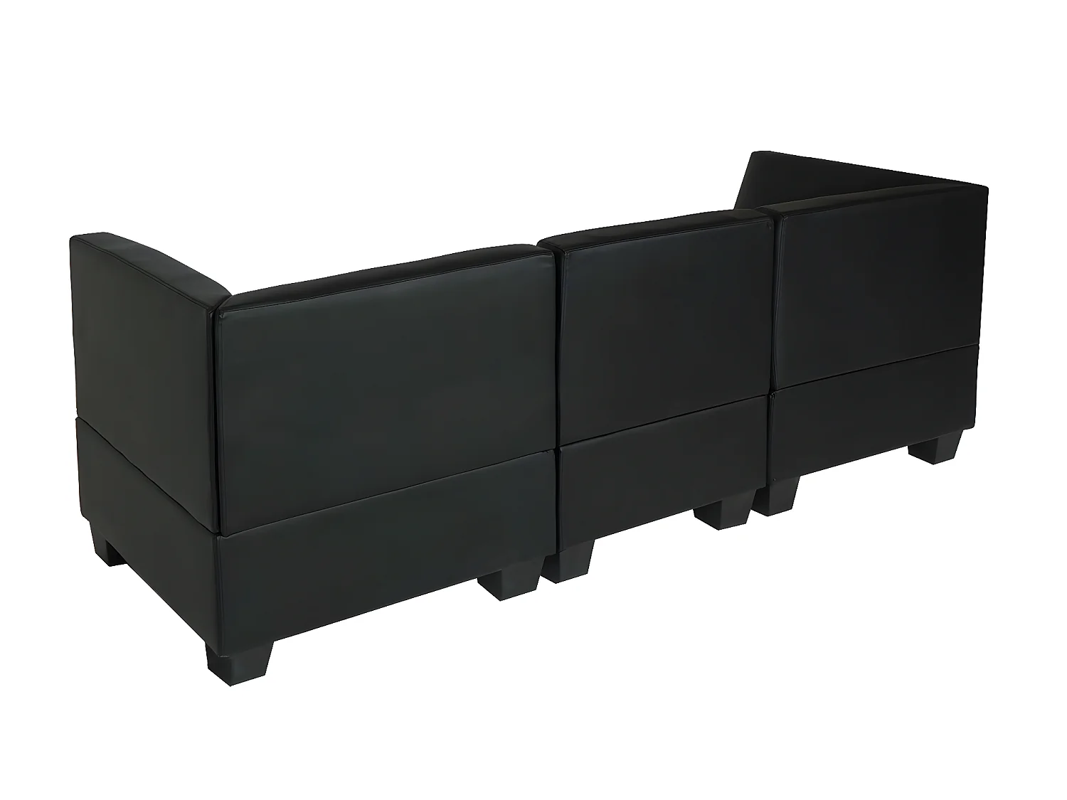 Modular Canapé 3 places Moncalieri,  noir