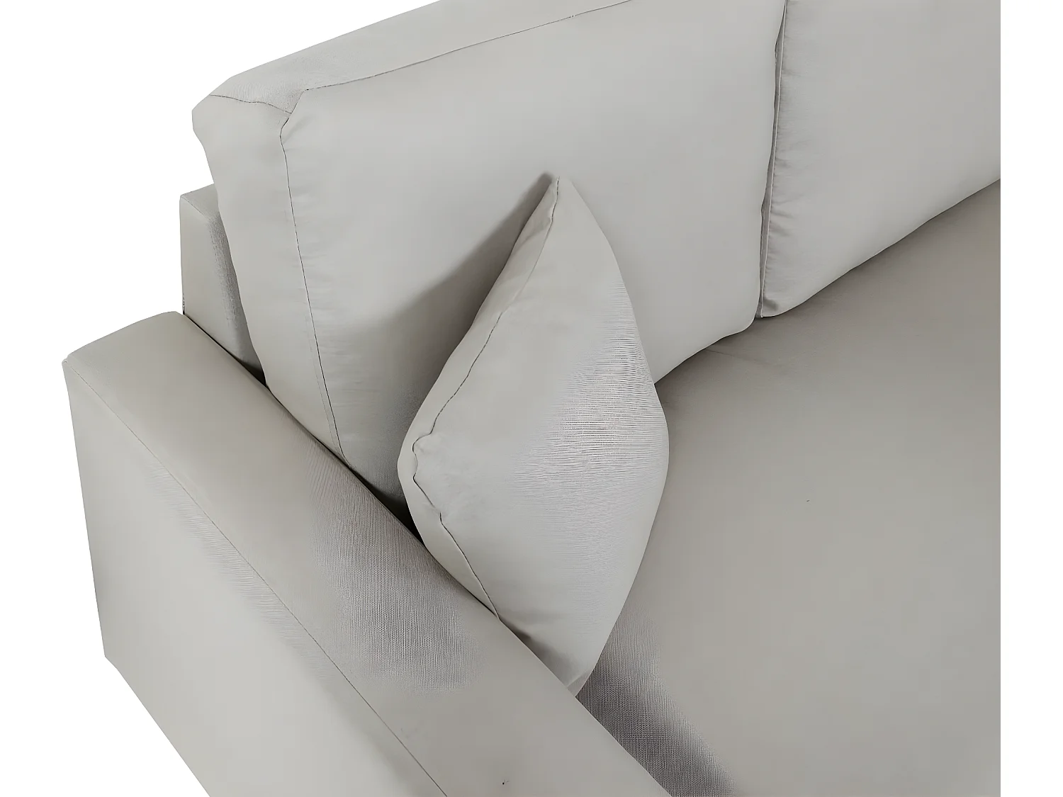 Divano letto angolare contenitore con penisola sofà reclinabile MCW-L17 legno tessuto beige