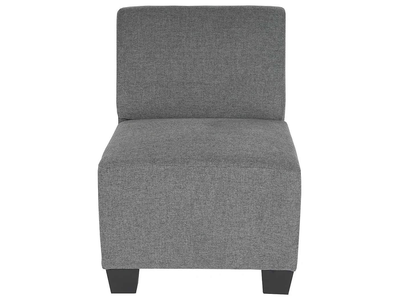 Sofá modular de 3 lugares Moncalieri,  cinzento, sem apoios de braços