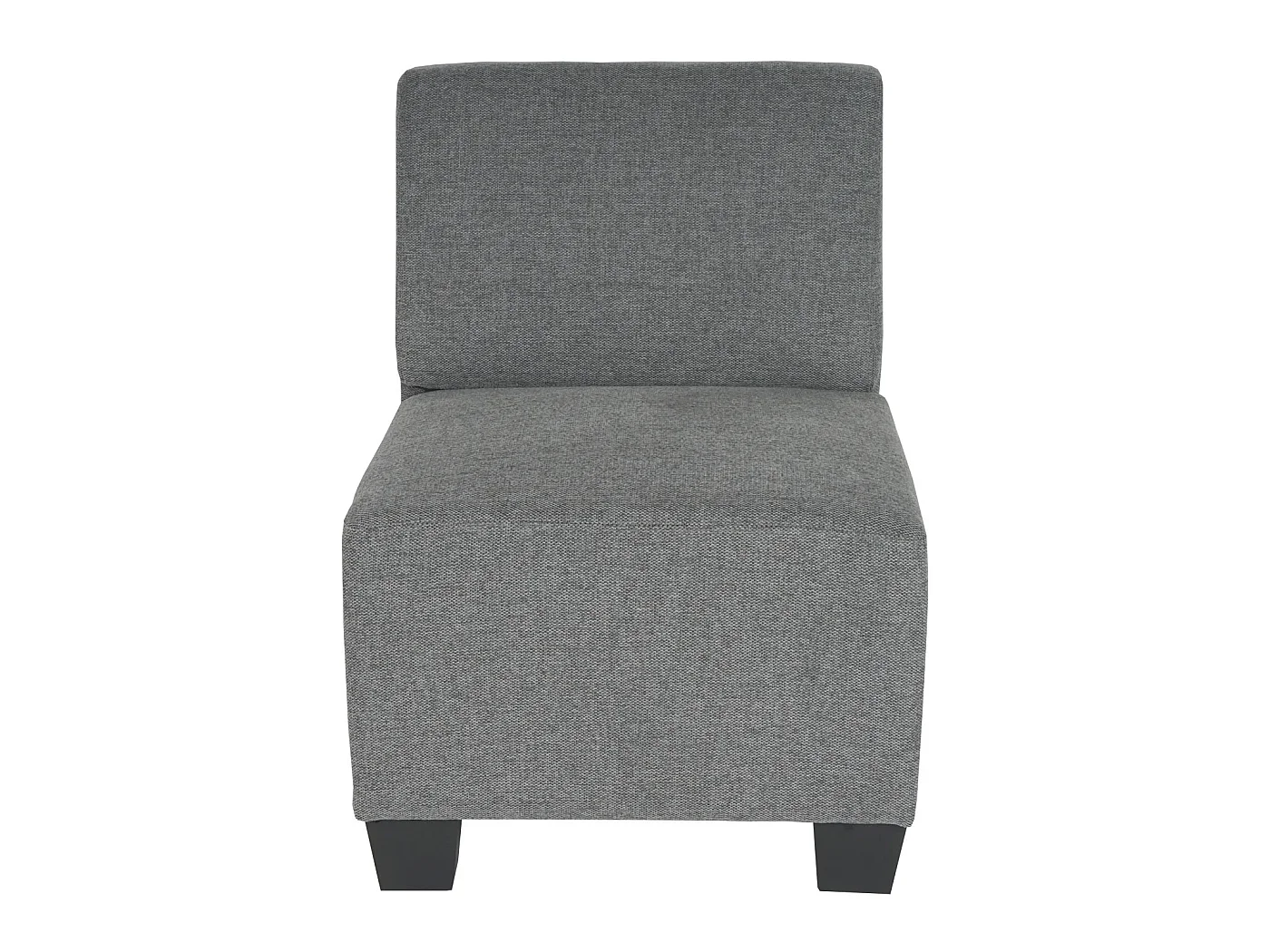 Modular Canapé 3 places Moncalieri,  gris, sans accoudoirs