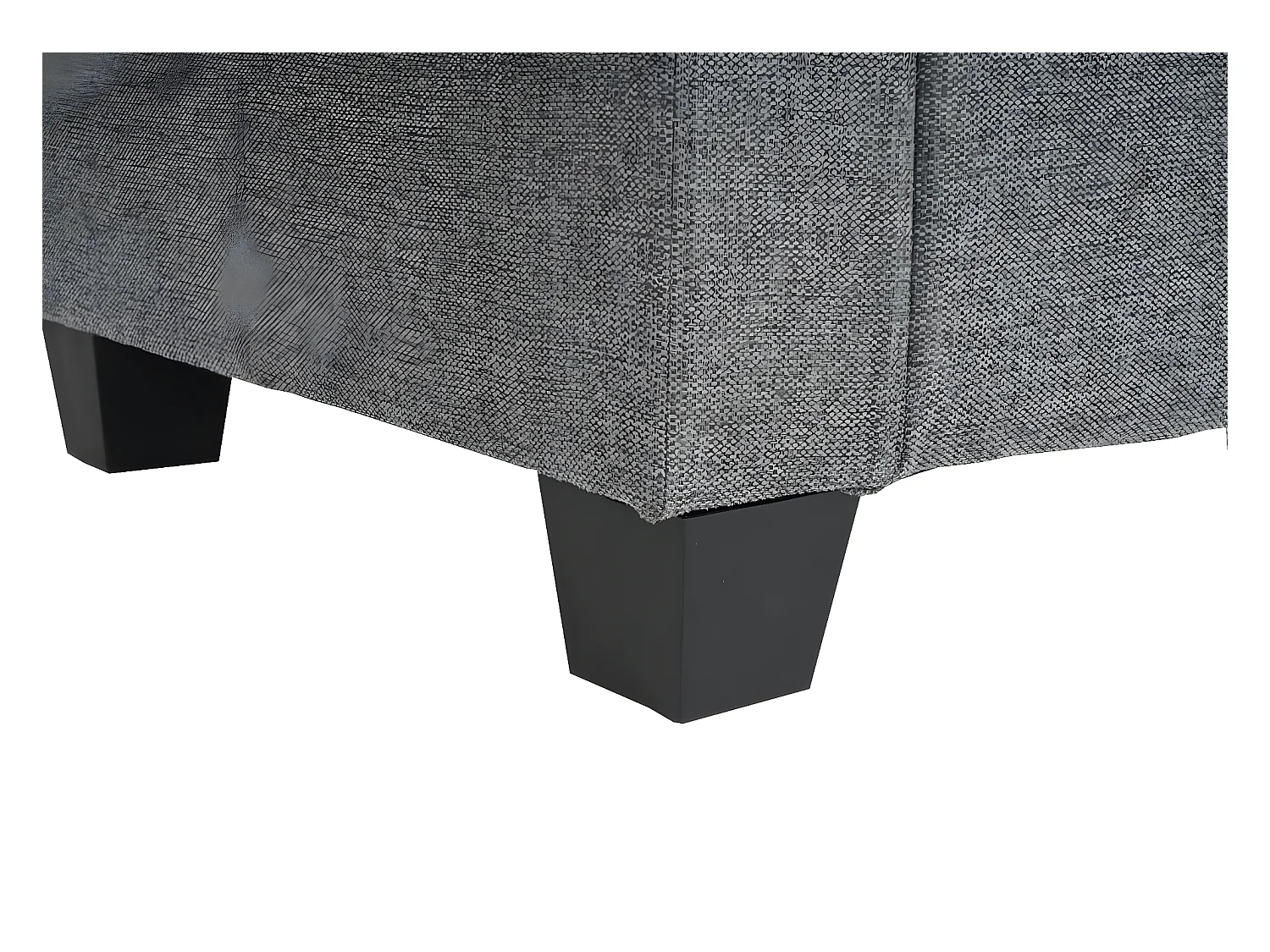 Modular Canapé 3 places Moncalieri,  gris, sans accoudoirs