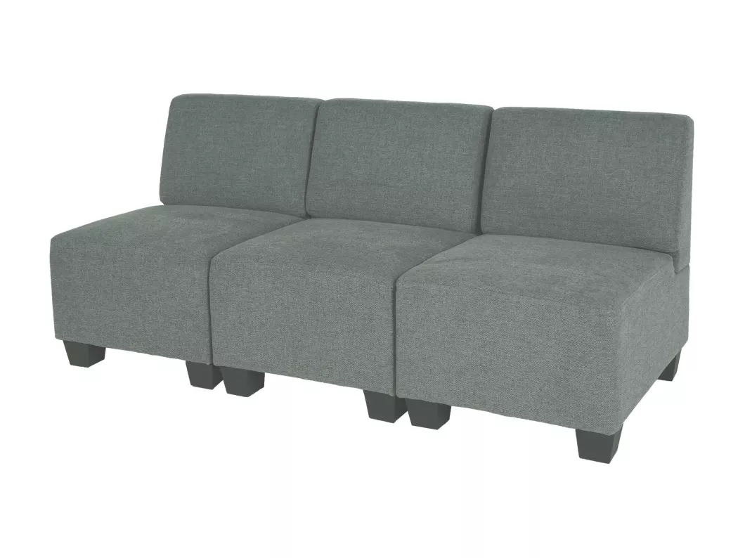 Kauf Unique Modular 3-Sitzer Sofa Moncalieri, Grau, ohne Armlehnen