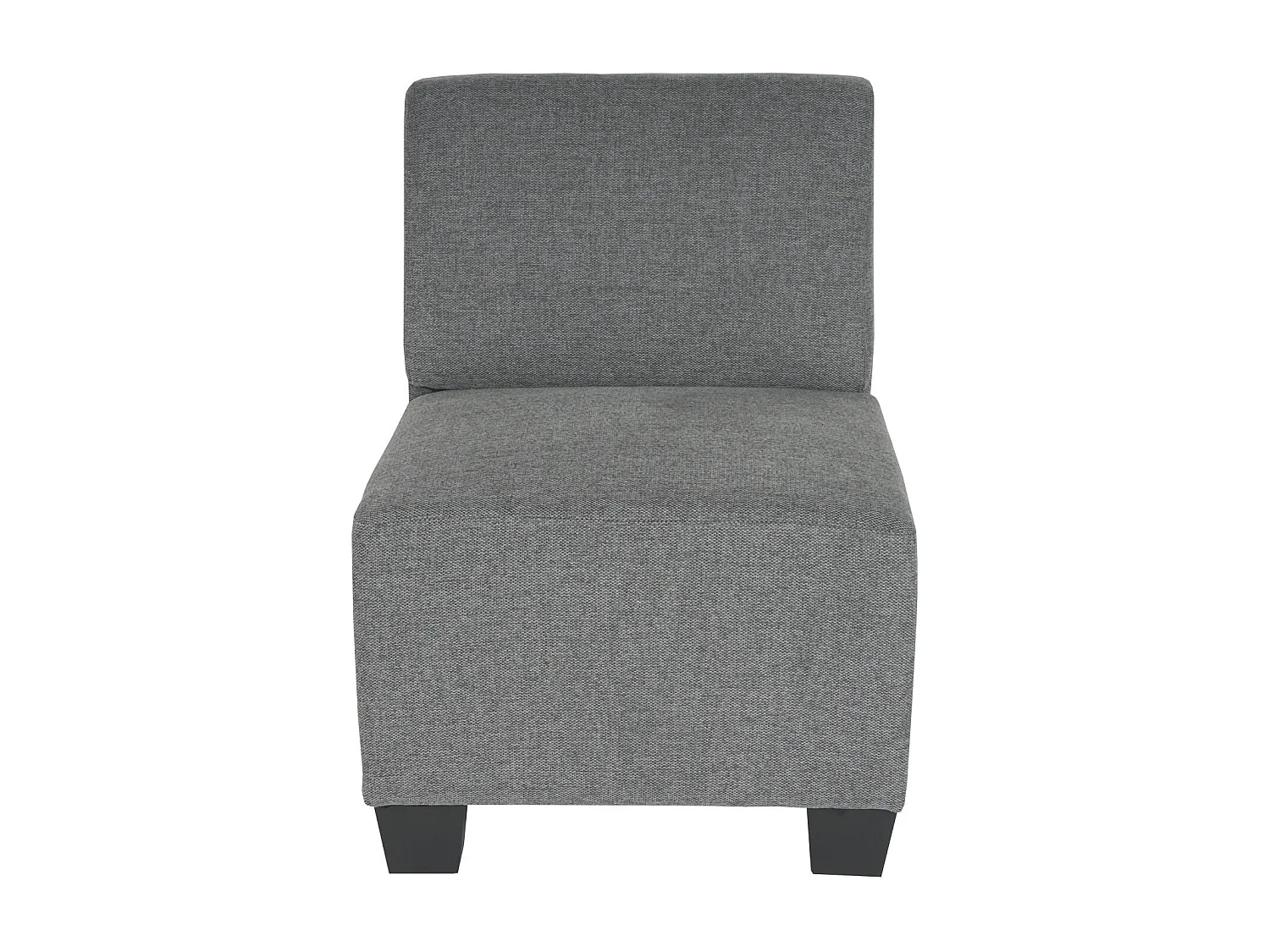 Modulaire 3-zitsbank Moncalieri,  grijs, zonder armleuningen