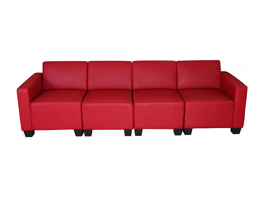 Moncalieri 4-seater sofa,  red