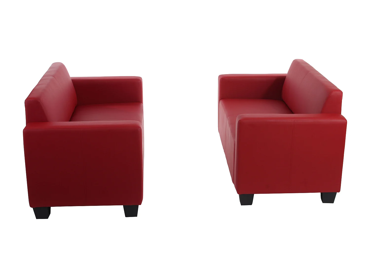 Sofa-Garnitur Moncalieri (2er-Set), Rot