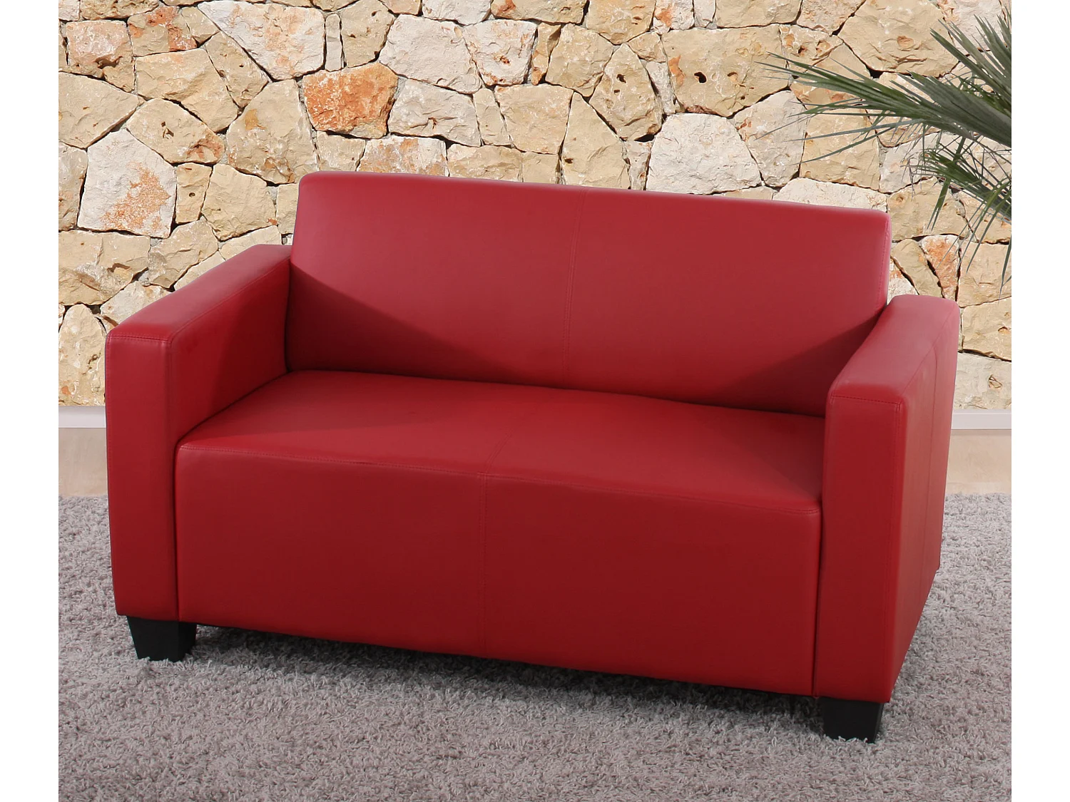 Sofa-Garnitur Moncalieri (2er-Set), Rot
