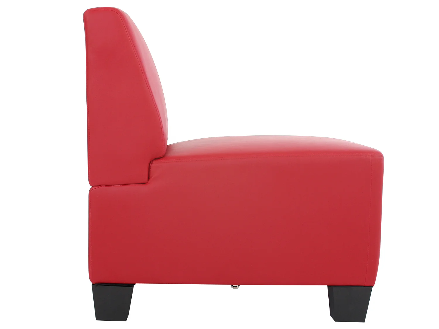 3-Sitzer Moncalieri, Rot, ohne Armlehnen