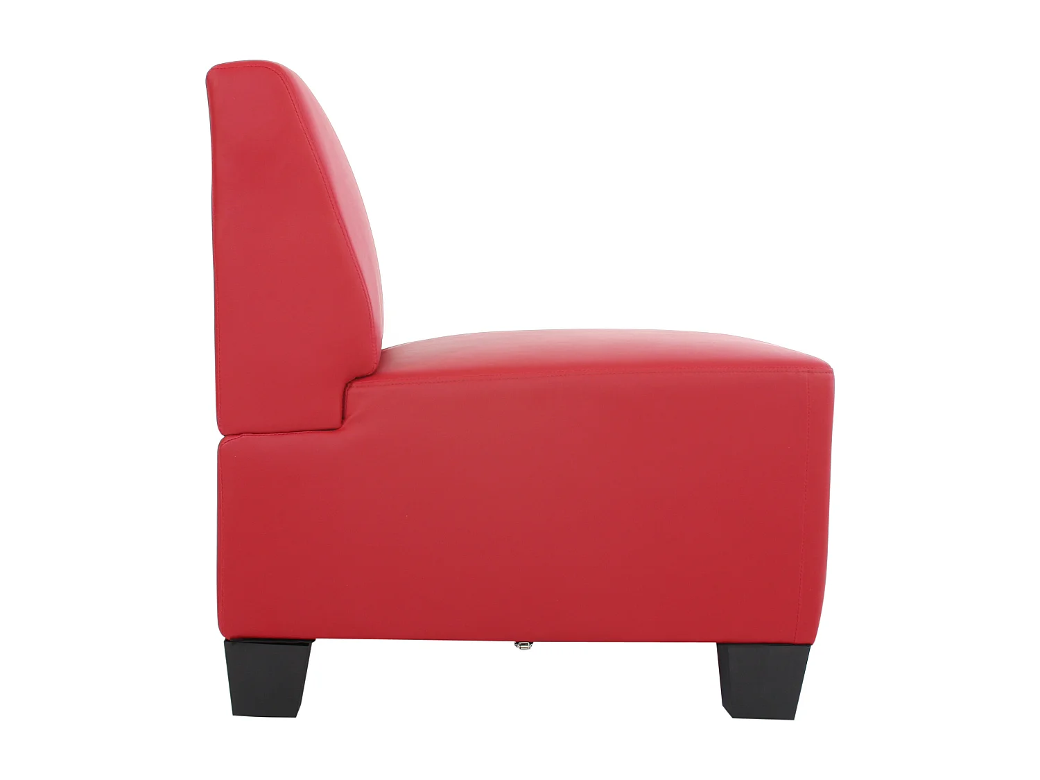 3-Sitzer Moncalieri, Rot, ohne Armlehnen